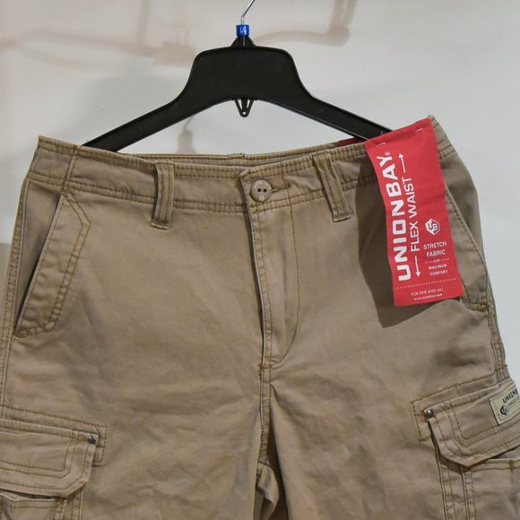 Unionbay Men's Cargo Short size 30 36 38 BROWN - Picture 3 of 7